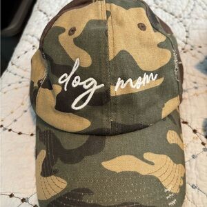 Camouflage "Dog Mom" Baseball Cap - Camouflage